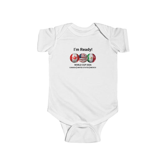 Adorable Infant World Cup 2026 Bodysuit with Colorful Design | Cute Baby Shower Gift, Fun Onesie for Holidays, Toddler Outfit, Great for New Parents