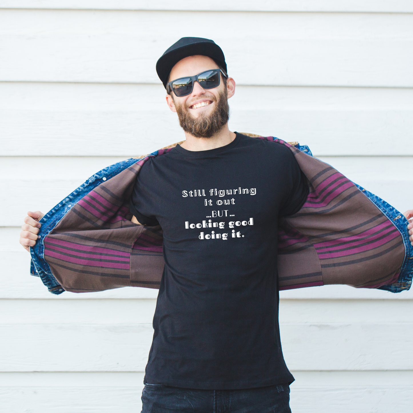 Still Figuring It Out Unisex Tee | Funny Self-Aware T-Shirt | Great Gift for Christmas, Graduates, Dreamers & the Perpetually Confused