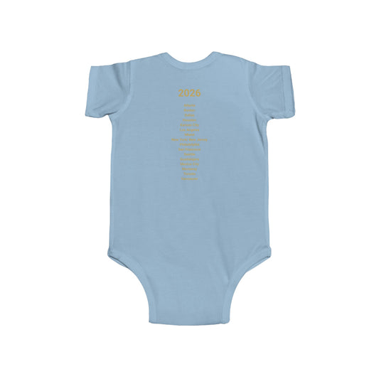 Adorable Infant Argentina World Cup 2026 Bodysuit with Colorful Design | Cute Baby Shower Gift, Fun Onesie for Holidays, Toddler Outfit, Great for New Parents