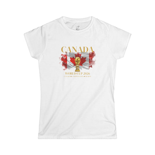 Canada!!! Show your Canadian pride with this flattering, feminine cut that’s perfect for cheering, watching with friends, or casual wear.