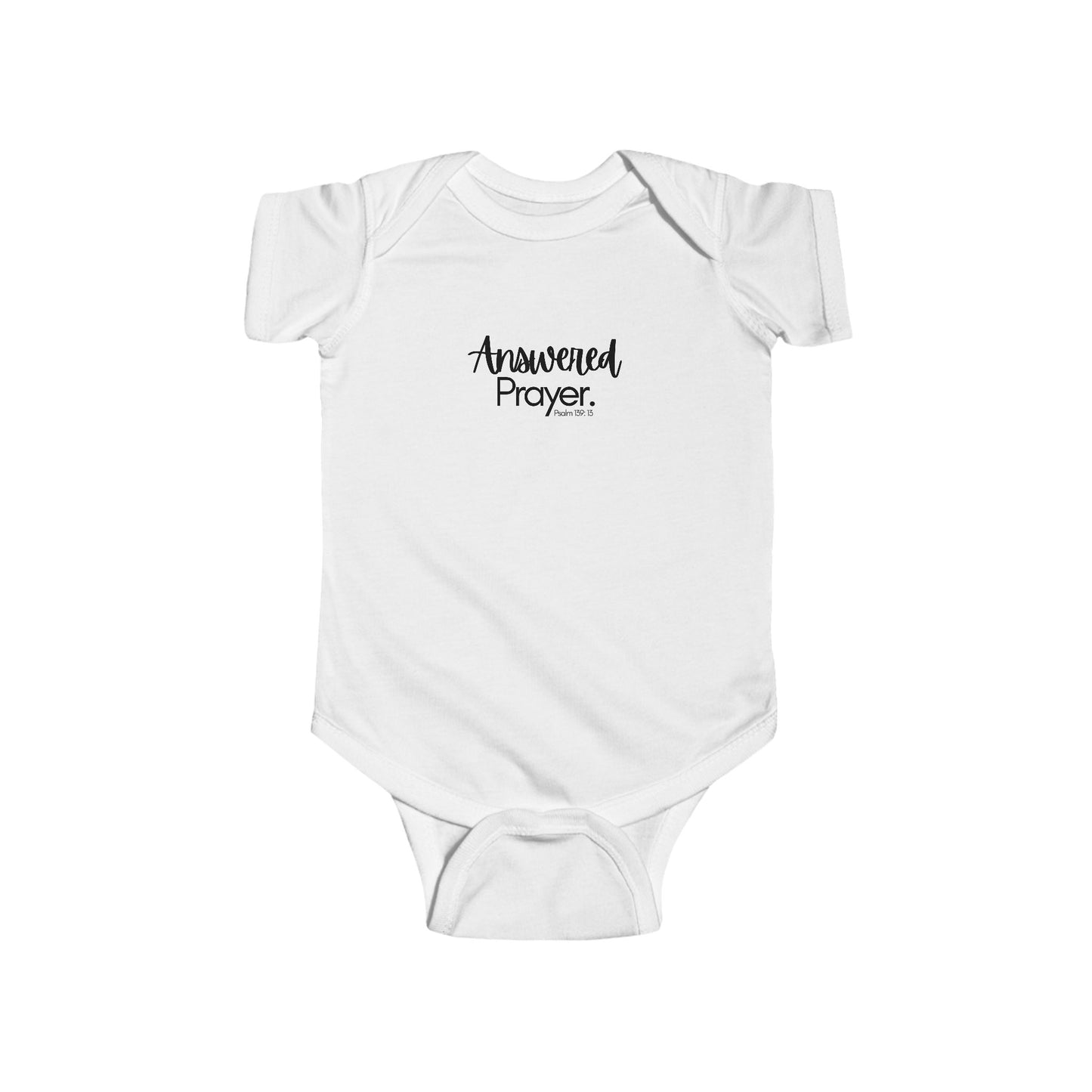 Answered Prayer Infant Bodysuit, Baby Shower Gift, Newborn Clothes, Christian Baby Outfit, Cute Infant Wear