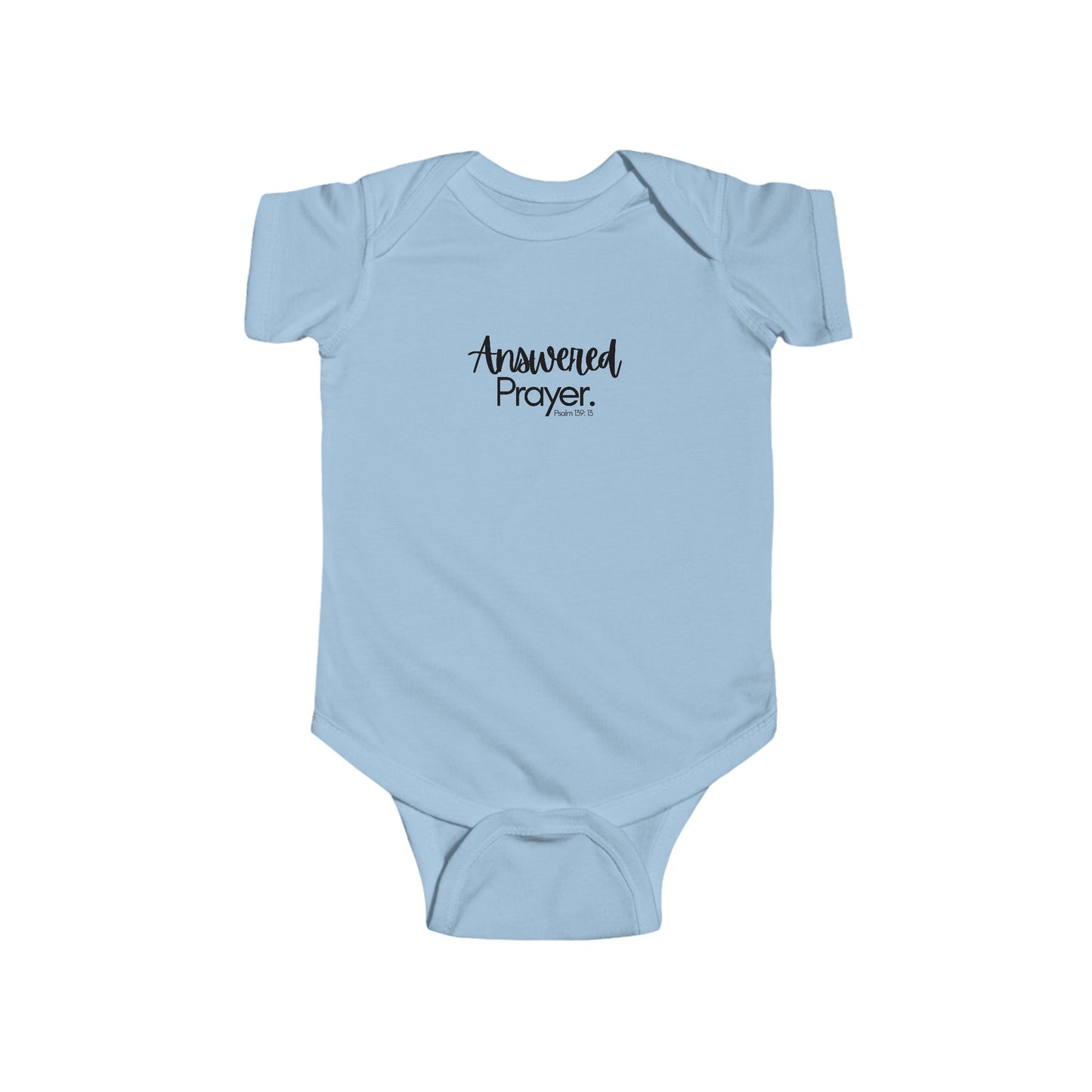 Answered Prayer Infant Bodysuit, Baby Shower Gift, Newborn Clothes, Christian Baby Outfit, Cute Infant Wear