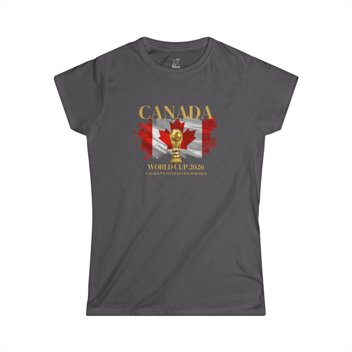 Canada!!! Show your Canadian pride with this flattering, feminine cut that’s perfect for cheering, watching with friends, or casual wear.