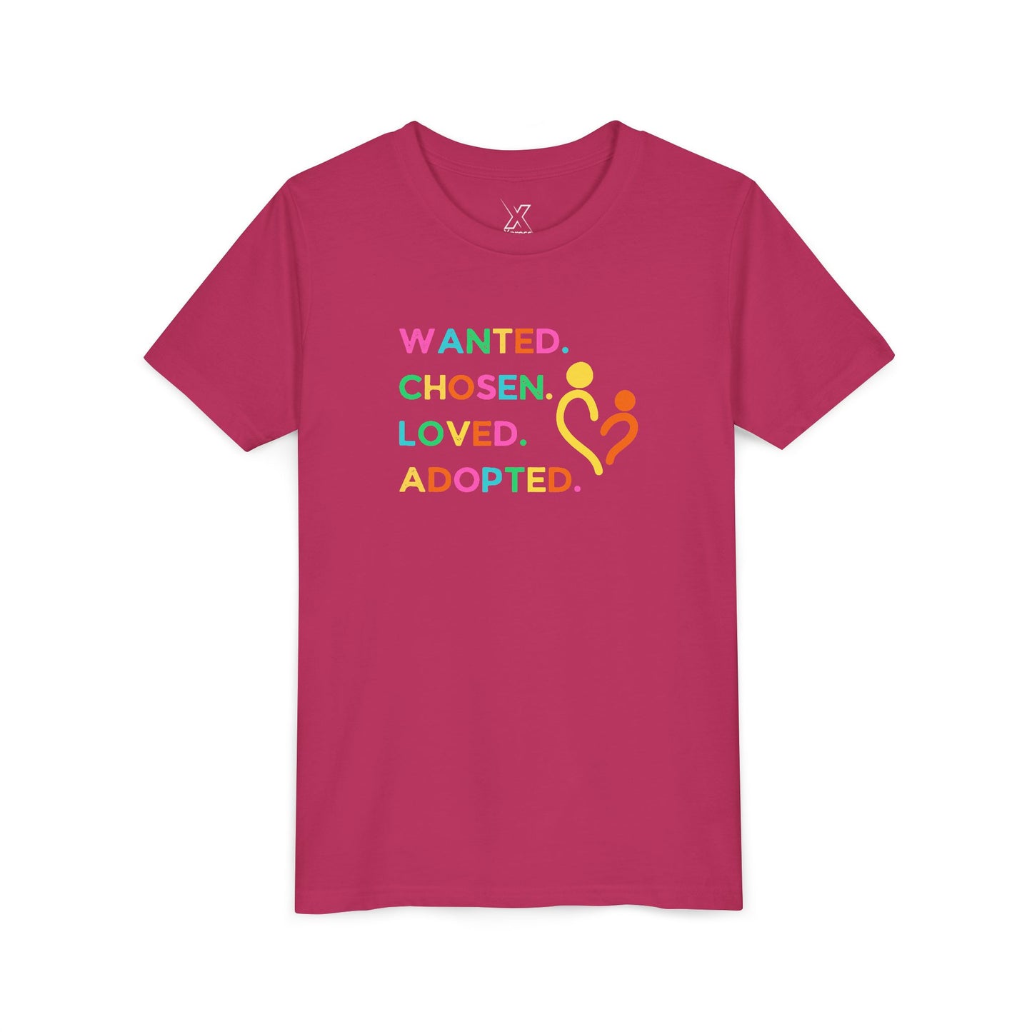 Youth Adoption Celebration Tee, Adopted Shirt, Kids Love Tee, Family Unity Apparel, Gifts for Kids, Positive Message Shirt