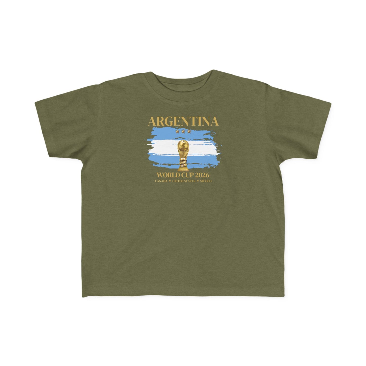 Toddler World Cup Tee, Kids Soccer Shirt, Argentina Fans Gift, Sports Toddler Outfit, Unisex Toddler Short Sleeve, Fine Jersey Tee