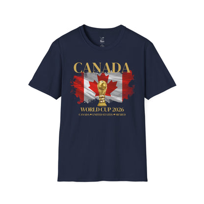 Celebrate Your Canadian Pride – with this Canada World Cup Unisex T-Shirt, Soccer Fan Apparel, Sports Tee, Gift for Football Lovers, 2026 Championship Shirt