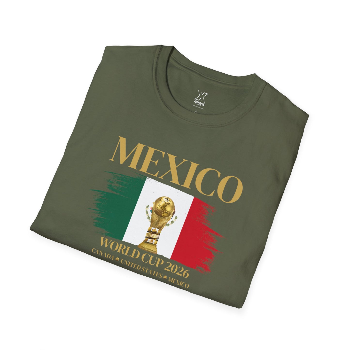 Vamos México! Gear Up for World Cup 2026 with the Ultimate Fan Tee! Show Your Mexican Pride in Style! Soccer Fan T-Shirt, Softstyle Tee, Sports Apparel, Gift for Sports Lovers.