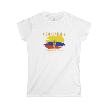 Vamos Colombia!!!! Let's Go!!! Beautiful Design Women’s World Cup Tee.