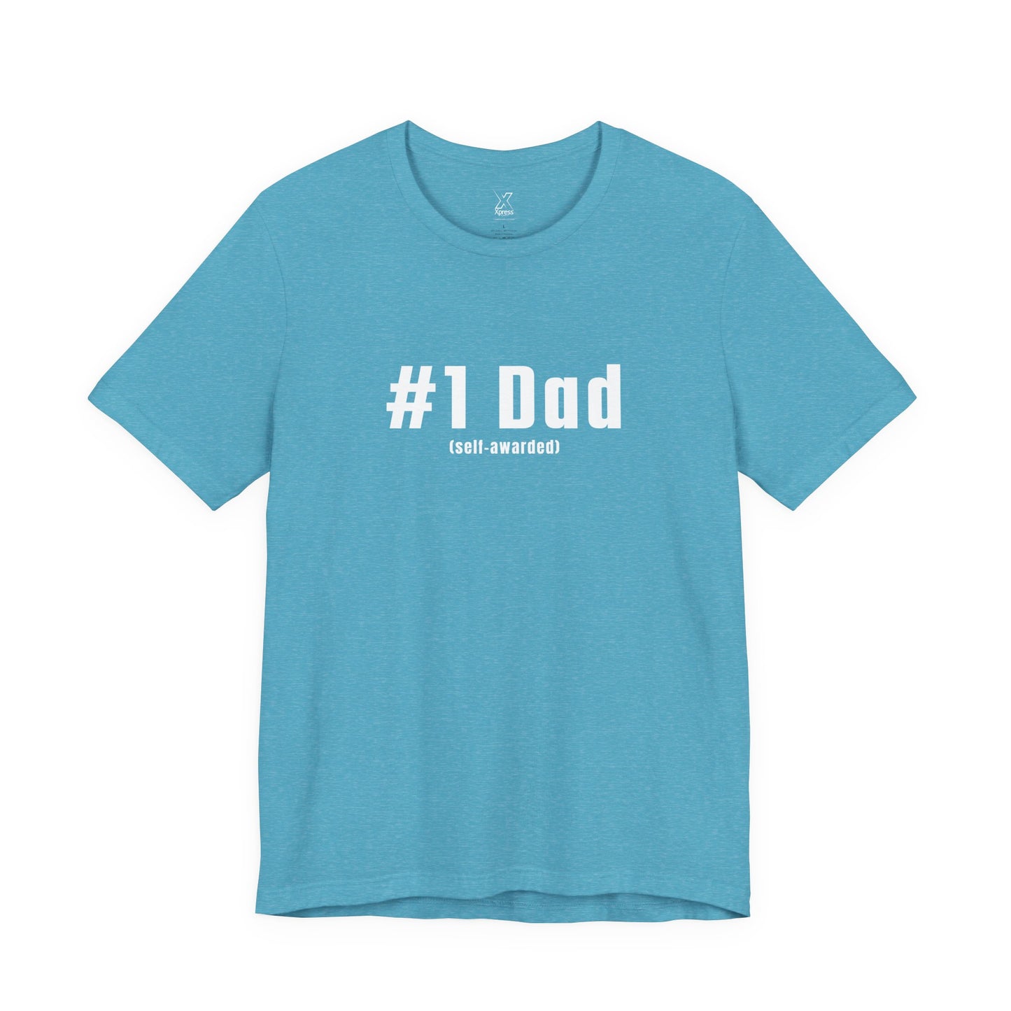 #1 Dad (Self-Awarded) – Men’s Funny Unisex Jersey Tee. For the funny dads out there!