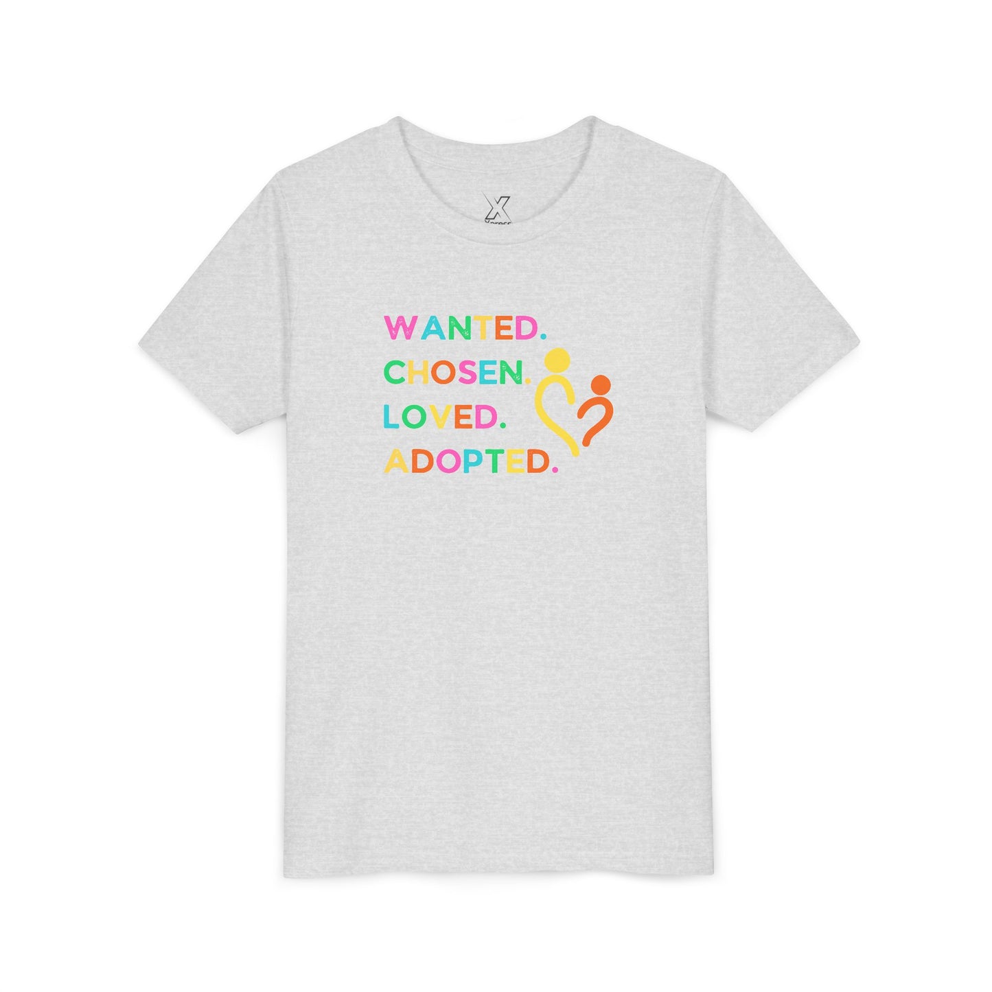 Youth Adoption Celebration Tee, Adopted Shirt, Kids Love Tee, Family Unity Apparel, Gifts for Kids, Positive Message Shirt