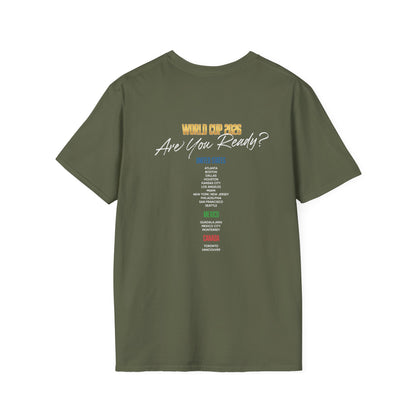 Canada, United States, and Mexico! This World Cup 2026 Is Louder Than Ever! Let's Make History With This Unisex Softstyle T-Shirt!  ALL PRICES INCLUDE SHIPPING WITHIN THE USA.