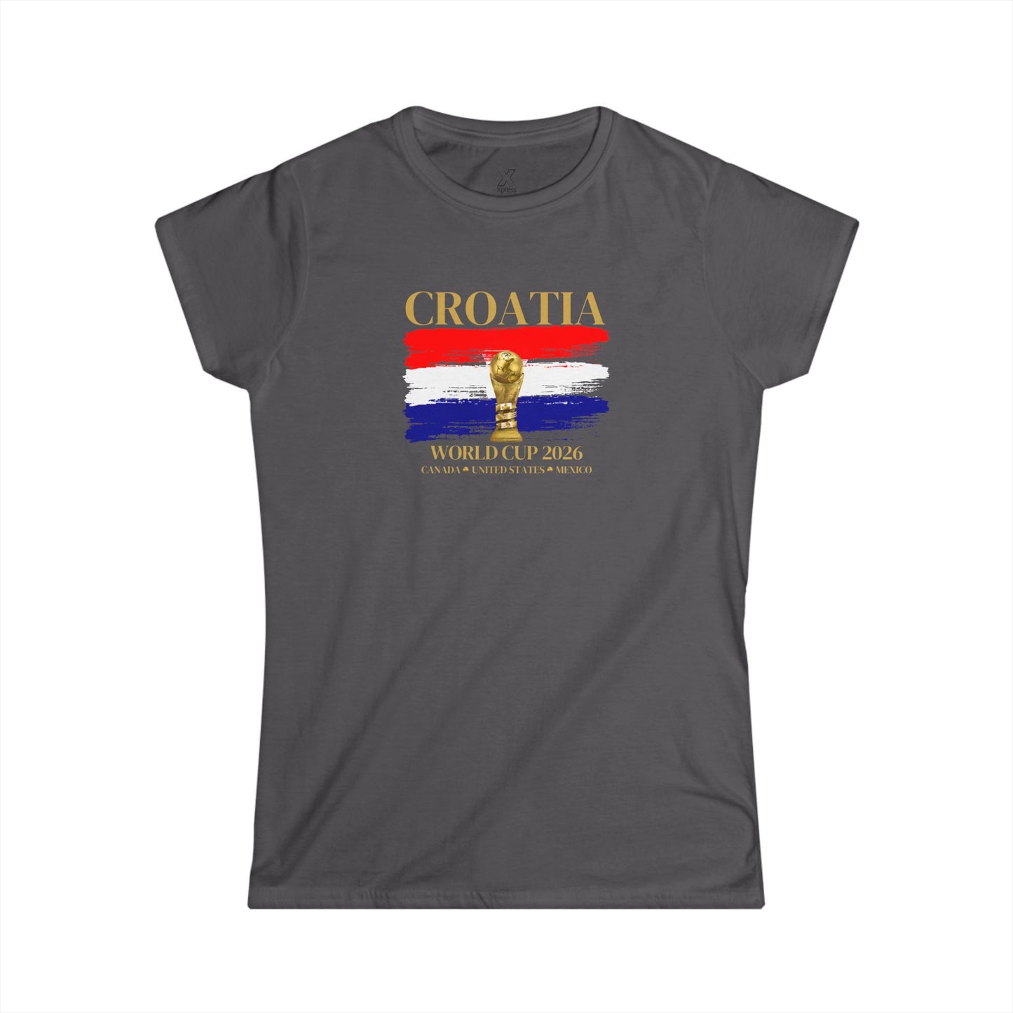 Croatia World Cup Women's Tee, Croatia Support Shirt, Women's Soccer Tee, Sports Fan Apparel, Gift for Soccer Lovers