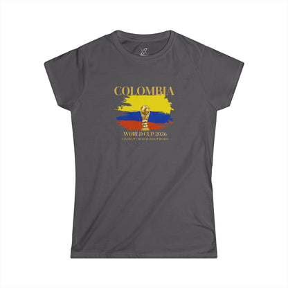 Vamos Colombia!!!! Let's Go!!! Beautiful Design Women’s World Cup Tee.