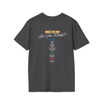 Canada, United States, and Mexico! This World Cup 2026 Is Louder Than Ever! Let's Make History With This Unisex Softstyle T-Shirt!  ALL PRICES INCLUDE SHIPPING WITHIN THE USA.