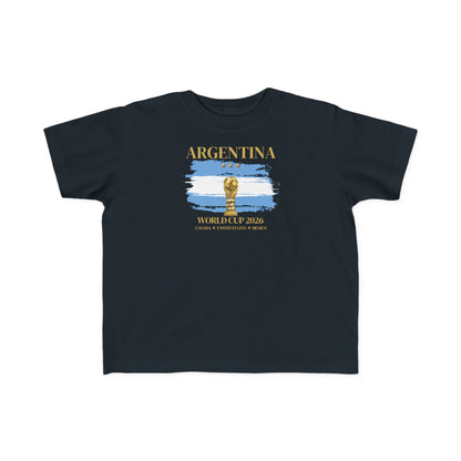 Toddler World Cup Tee, Kids Soccer Shirt, Argentina Fans Gift, Sports Toddler Outfit, Unisex Toddler Short Sleeve, Fine Jersey Tee