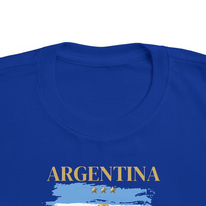 Toddler World Cup Tee, Kids Soccer Shirt, Argentina Fans Gift, Sports Toddler Outfit, Unisex Toddler Short Sleeve, Fine Jersey Tee