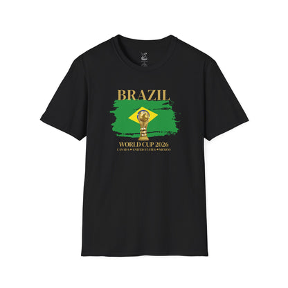 Ignite Your Brazilian Passion with this Brazil World Cup Unisex T-Shirt, Soccer Fan Apparel, Sports Tee, Gift for Football Lovers, 2026 Championship Shirt