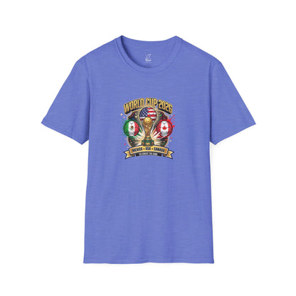 Canada, United States, and Mexico! This World Cup 2026 Is Louder Than Ever! Let's Make History With This Unisex Softstyle T-Shirt!  ALL PRICES INCLUDE SHIPPING WITHIN THE USA.