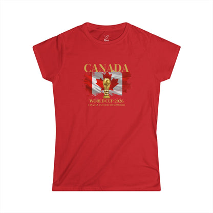 Canada!!! Show your Canadian pride with this flattering, feminine cut that’s perfect for cheering, watching with friends, or casual wear.