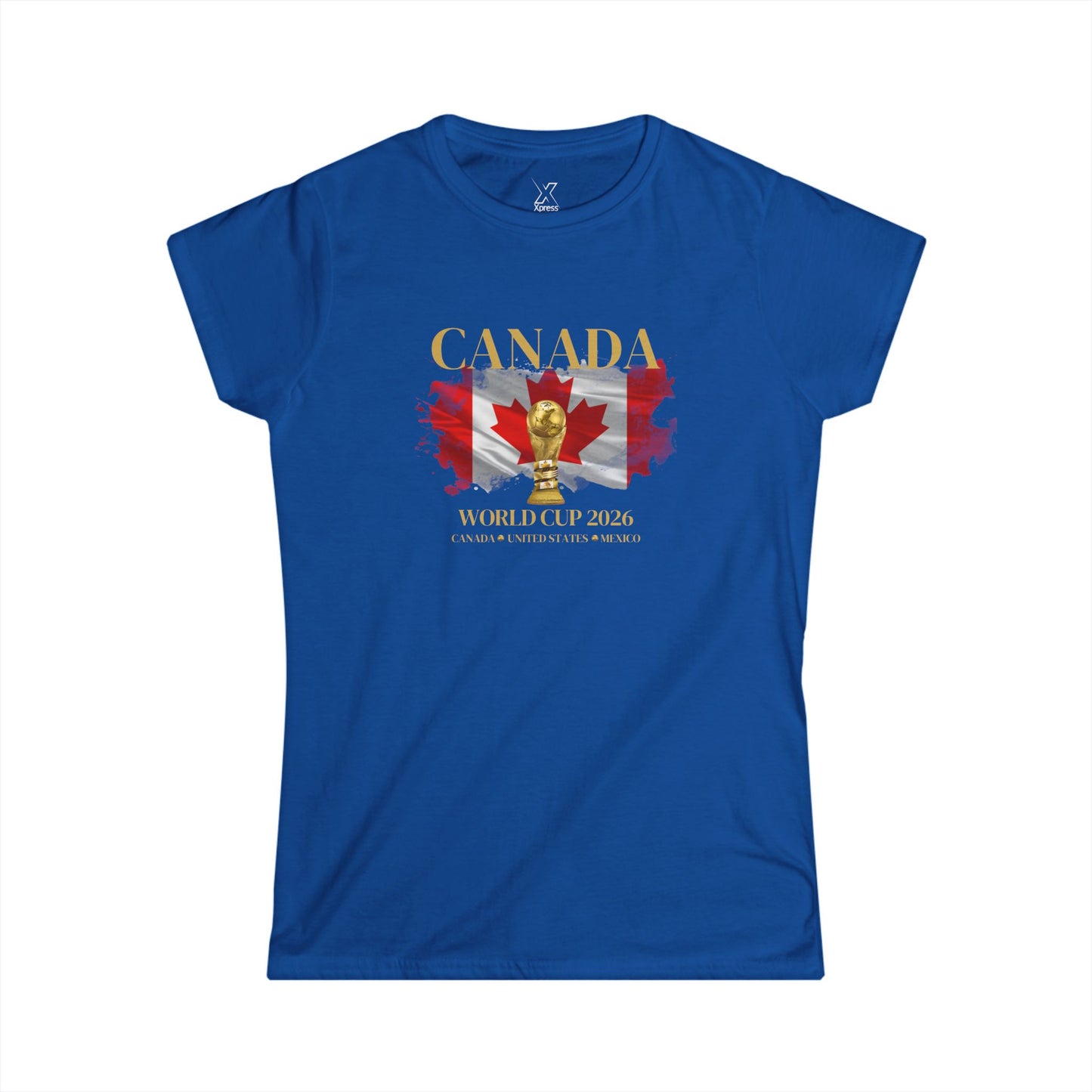 Canada!!! Show your Canadian pride with this flattering, feminine cut that’s perfect for cheering, watching with friends, or casual wear.