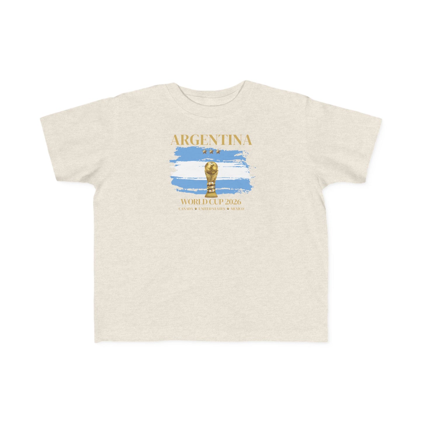 Toddler World Cup Tee, Kids Soccer Shirt, Argentina Fans Gift, Sports Toddler Outfit, Unisex Toddler Short Sleeve, Fine Jersey Tee