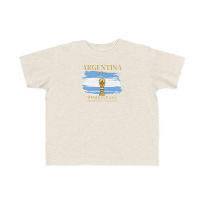 Toddler World Cup Tee, Kids Soccer Shirt, Argentina Fans Gift, Sports Toddler Outfit, Unisex Toddler Short Sleeve, Fine Jersey Tee