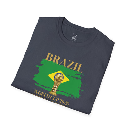 Ignite Your Brazilian Passion with this Brazil World Cup Unisex T-Shirt, Soccer Fan Apparel, Sports Tee, Gift for Football Lovers, 2026 Championship Shirt