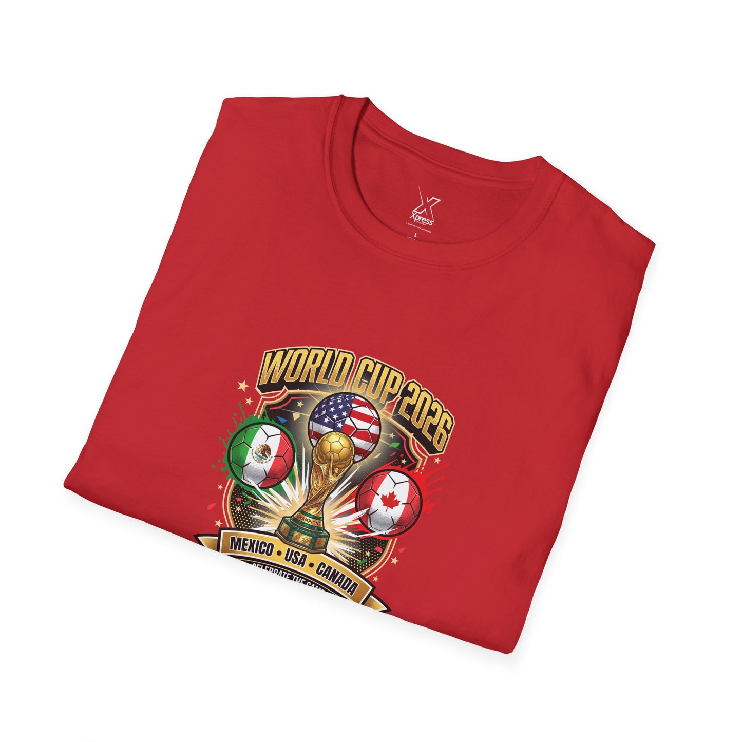 Canada, United States, and Mexico! This World Cup 2026 Is Louder Than Ever! Let's Make History With This Unisex Softstyle T-Shirt!  ALL PRICES INCLUDE SHIPPING WITHIN THE USA.