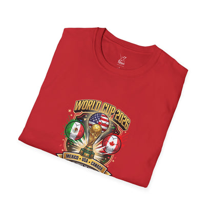 Canada, United States, and Mexico! This World Cup 2026 Is Louder Than Ever! Let's Make History With This Unisex Softstyle T-Shirt!  ALL PRICES INCLUDE SHIPPING WITHIN THE USA.