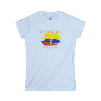 Vamos Colombia!!!! Let's Go!!! Beautiful Design Women’s World Cup Tee.
