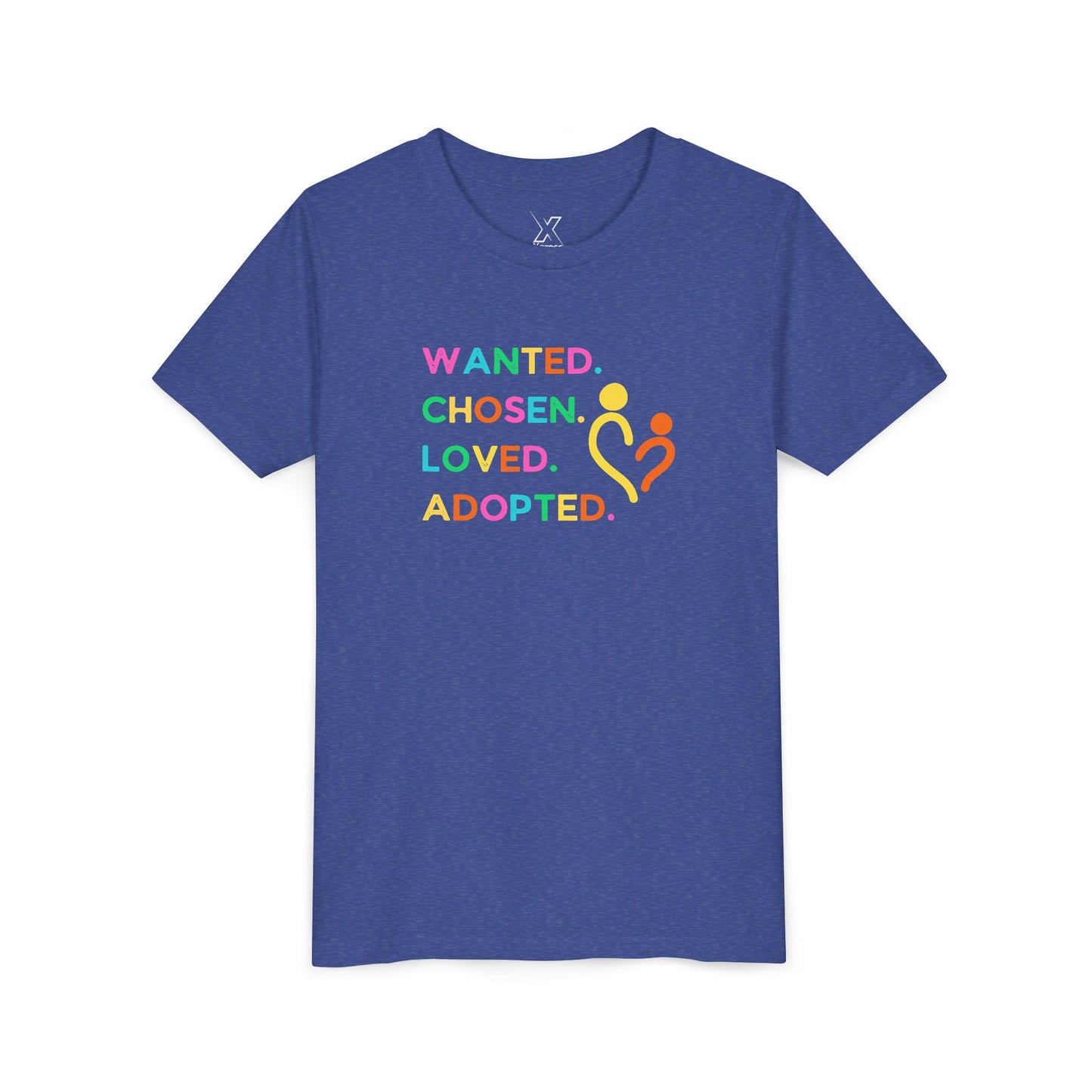 Youth Adoption Celebration Tee, Adopted Shirt, Kids Love Tee, Family Unity Apparel, Gifts for Kids, Positive Message Shirt