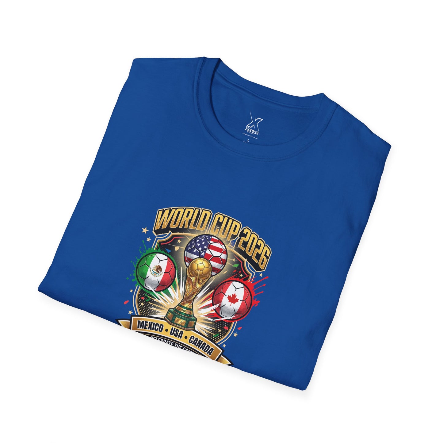 Canada, United States, and Mexico! This World Cup 2026 Is Louder Than Ever! Let's Make History With This Unisex Softstyle T-Shirt!  ALL PRICES INCLUDE SHIPPING WITHIN THE USA.