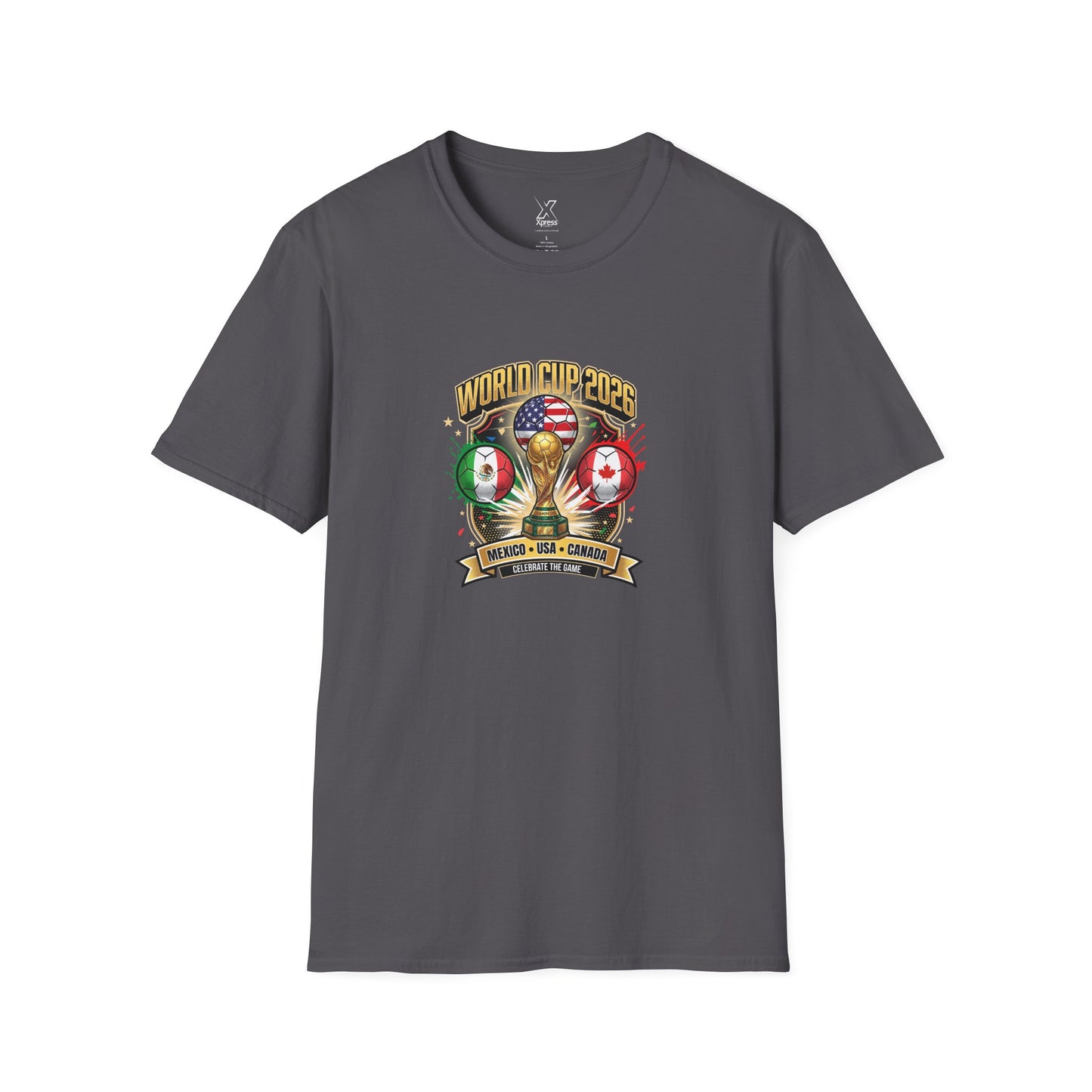 Canada, United States, and Mexico! This World Cup 2026 Is Louder Than Ever! Let's Make History With This Unisex Softstyle T-Shirt!  ALL PRICES INCLUDE SHIPPING WITHIN THE USA.