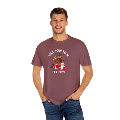 Funny Holiday T-Shirt | Thanksgiving Tee I Merry Christmas Tee | Humorous Unisex Graphic Top | Family Reunion Apparel
