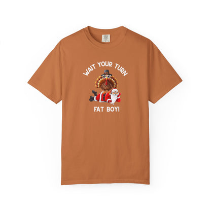 Funny Holiday T-Shirt | Thanksgiving Tee I Merry Christmas Tee | Humorous Unisex Graphic Top | Family Reunion Apparel