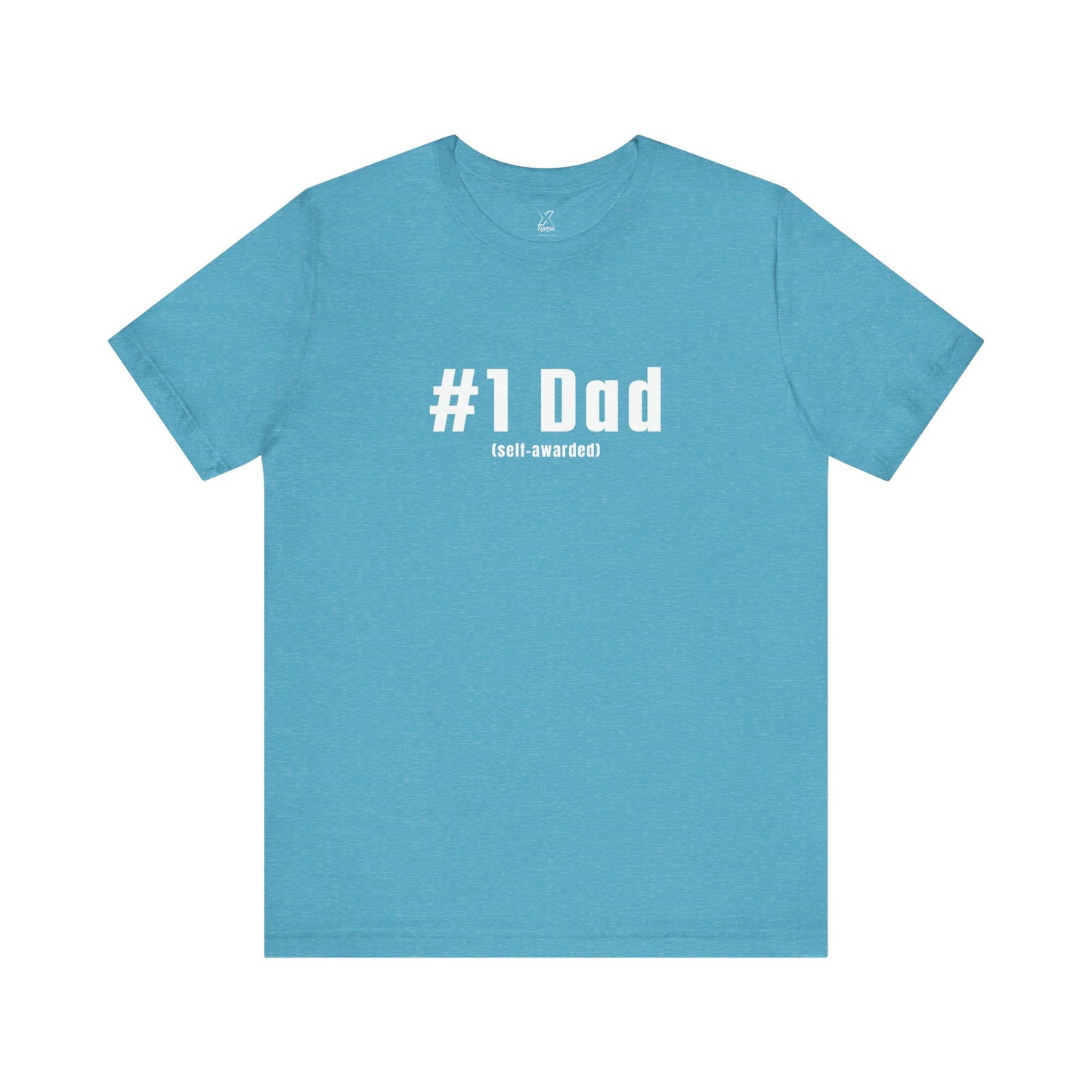 #1 Dad (Self-Awarded) – Men’s Funny Unisex Jersey Tee. For the funny dads out there!