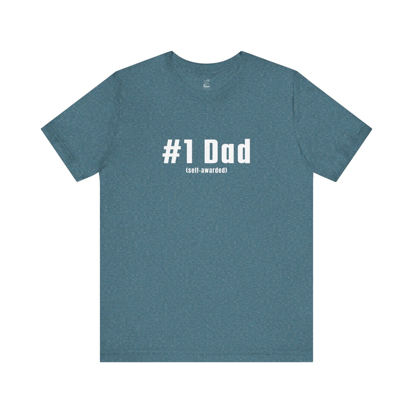 #1 Dad (Self-Awarded) – Men’s Funny Unisex Jersey Tee. For the funny dads out there!