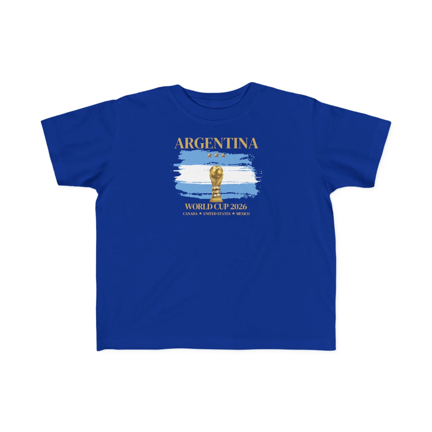 Toddler World Cup Tee, Kids Soccer Shirt, Argentina Fans Gift, Sports Toddler Outfit, Unisex Toddler Short Sleeve, Fine Jersey Tee