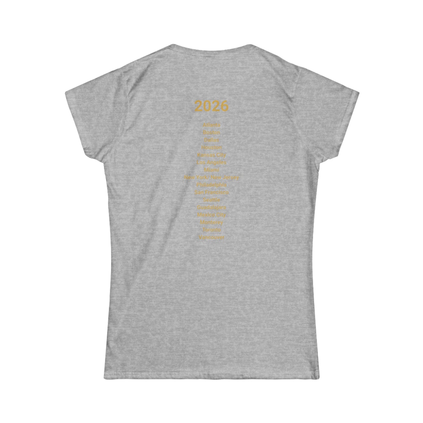 Let's Go, Belgium!!!!  Women's Softstyle Tee | Perfect for Football Fans, Casual Outfits, Gifts, Travel Wear, Sports Events 2026