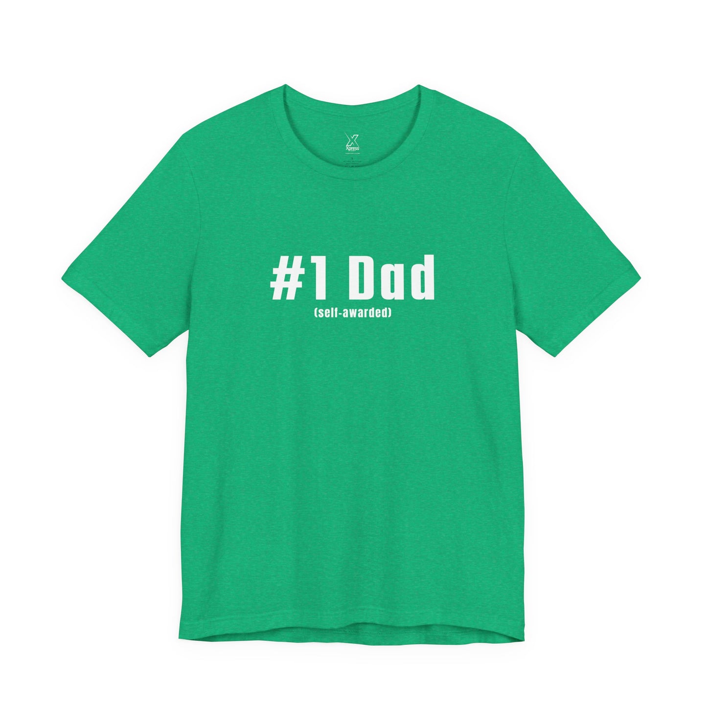 #1 Dad (Self-Awarded) – Men’s Funny Unisex Jersey Tee. For the funny dads out there!