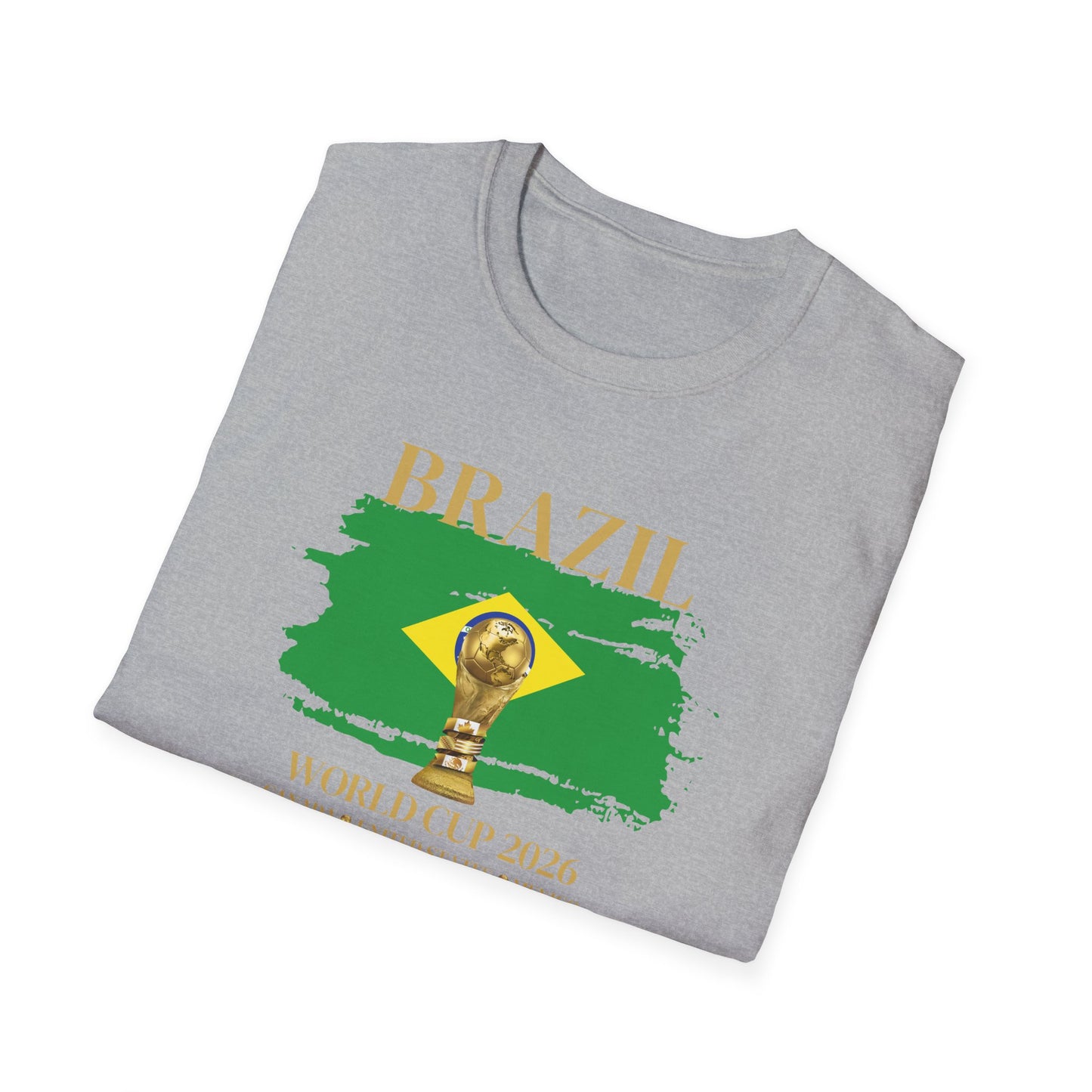 Ignite Your Brazilian Passion with this Brazil World Cup Unisex T-Shirt, Soccer Fan Apparel, Sports Tee, Gift for Football Lovers, 2026 Championship Shirt