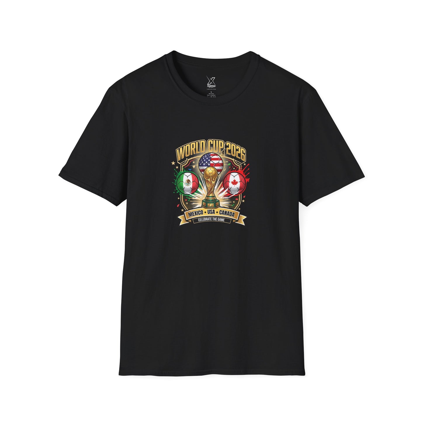 Canada, United States, and Mexico! This World Cup 2026 Is Louder Than Ever! Let's Make History With This Unisex Softstyle T-Shirt!  ALL PRICES INCLUDE SHIPPING WITHIN THE USA.