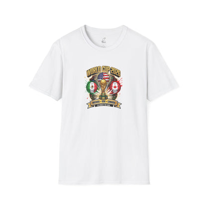 Canada, United States, and Mexico! This World Cup 2026 Is Louder Than Ever! Let's Make History With This Unisex Softstyle T-Shirt!  ALL PRICES INCLUDE SHIPPING WITHIN THE USA.
