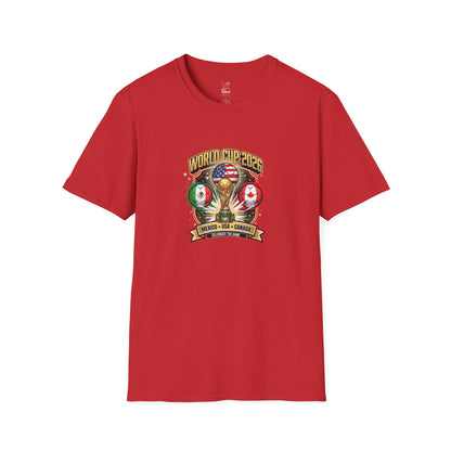 Canada, United States, and Mexico! This World Cup 2026 Is Louder Than Ever! Let's Make History With This Unisex Softstyle T-Shirt!  ALL PRICES INCLUDE SHIPPING WITHIN THE USA.