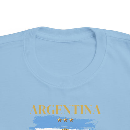 Toddler World Cup Tee, Kids Soccer Shirt, Argentina Fans Gift, Sports Toddler Outfit, Unisex Toddler Short Sleeve, Fine Jersey Tee