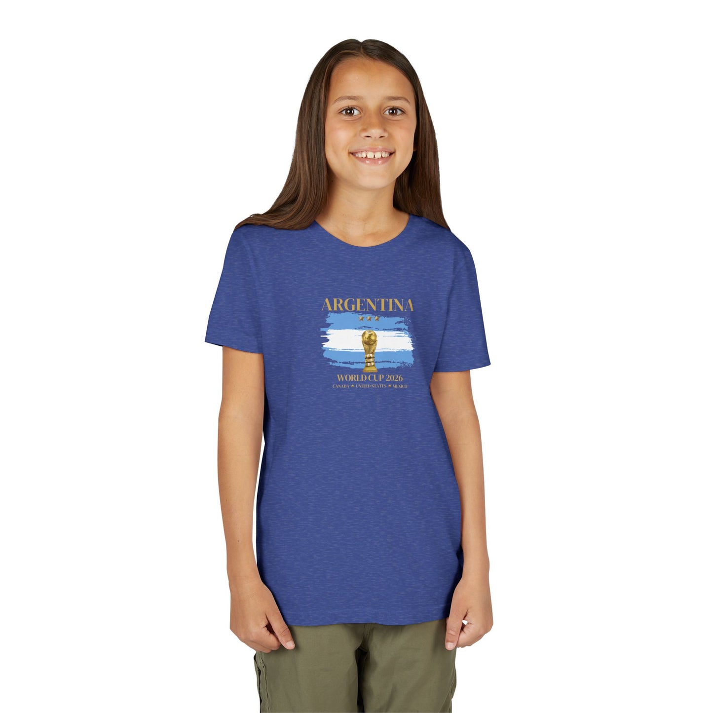Vamos, Argentina! Let's Go! Your Kids Are Going To Love This Youth World Cup Tee! Great Gift For Birthdays, Sports Events, And, Of Course, The World Cup Festivities!
