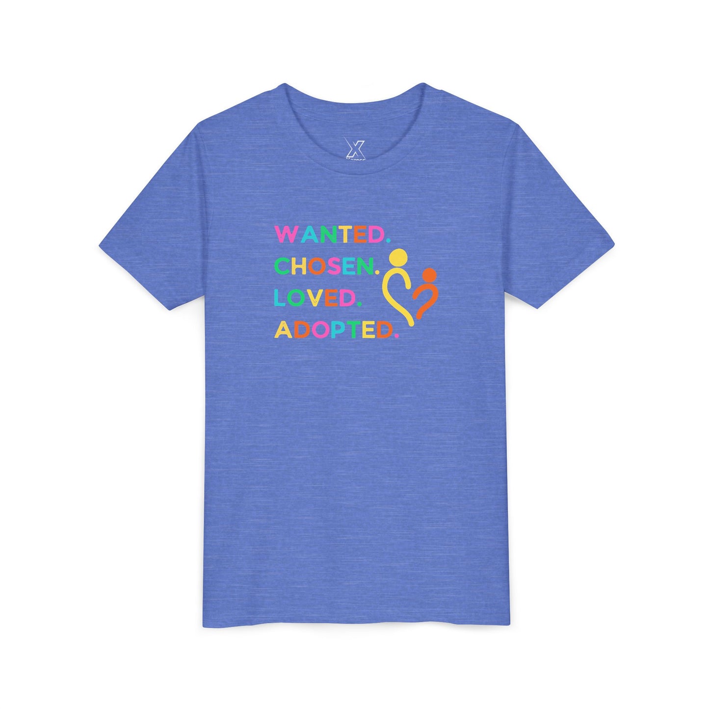 Youth Adoption Celebration Tee, Adopted Shirt, Kids Love Tee, Family Unity Apparel, Gifts for Kids, Positive Message Shirt