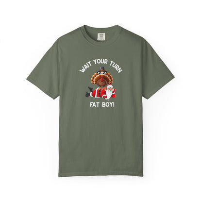Funny Holiday T-Shirt | Thanksgiving Tee I Merry Christmas Tee | Humorous Unisex Graphic Top | Family Reunion Apparel