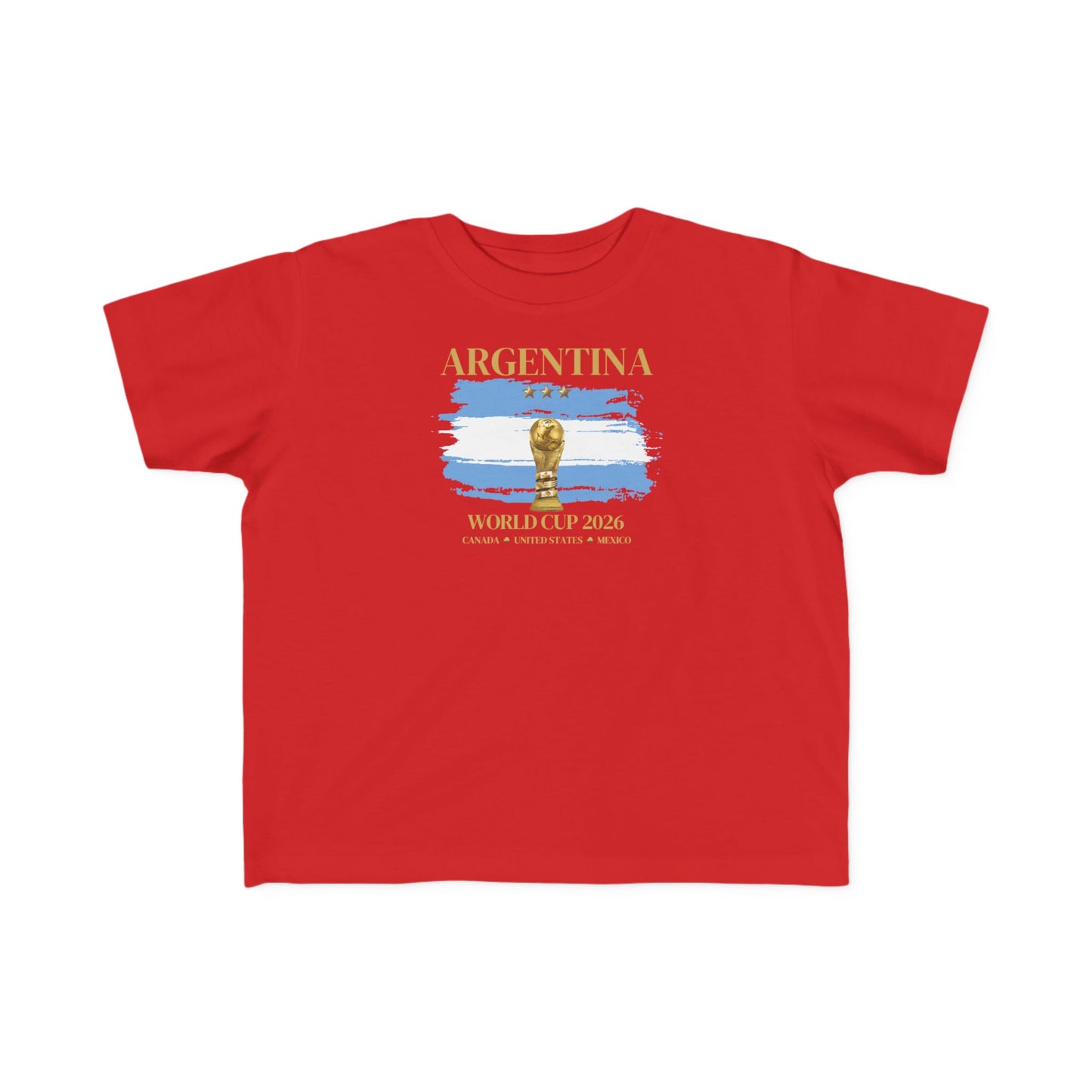 Toddler World Cup Tee, Kids Soccer Shirt, Argentina Fans Gift, Sports Toddler Outfit, Unisex Toddler Short Sleeve, Fine Jersey Tee
