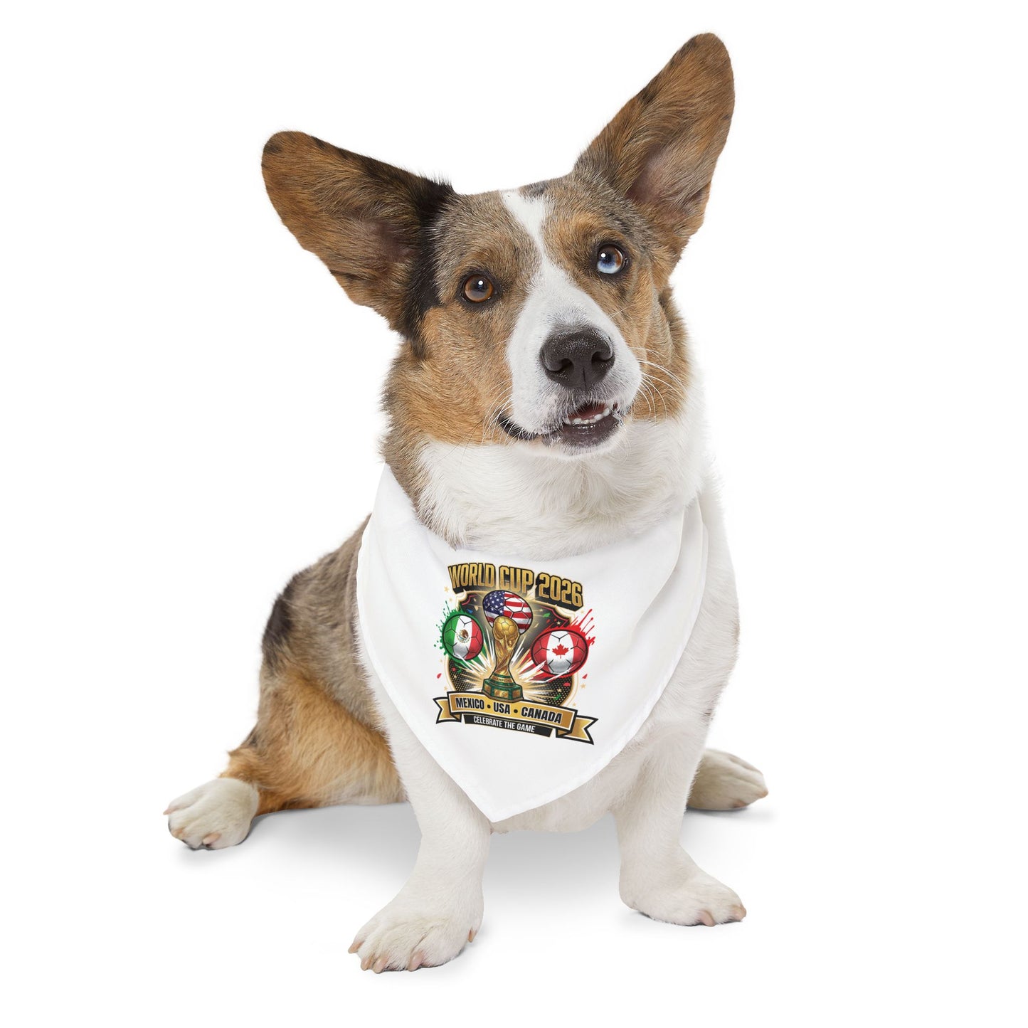 Let Your Pet In On The Games!  World Cup Pet Bandana Collar For Your Furry Family Members